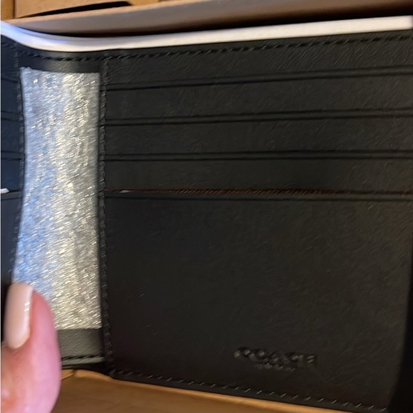 COACH Men’s Wallet Gift Set. Walnut- black. Dark BROWN NWT. Coach box & bag. - Picture 6 of 9